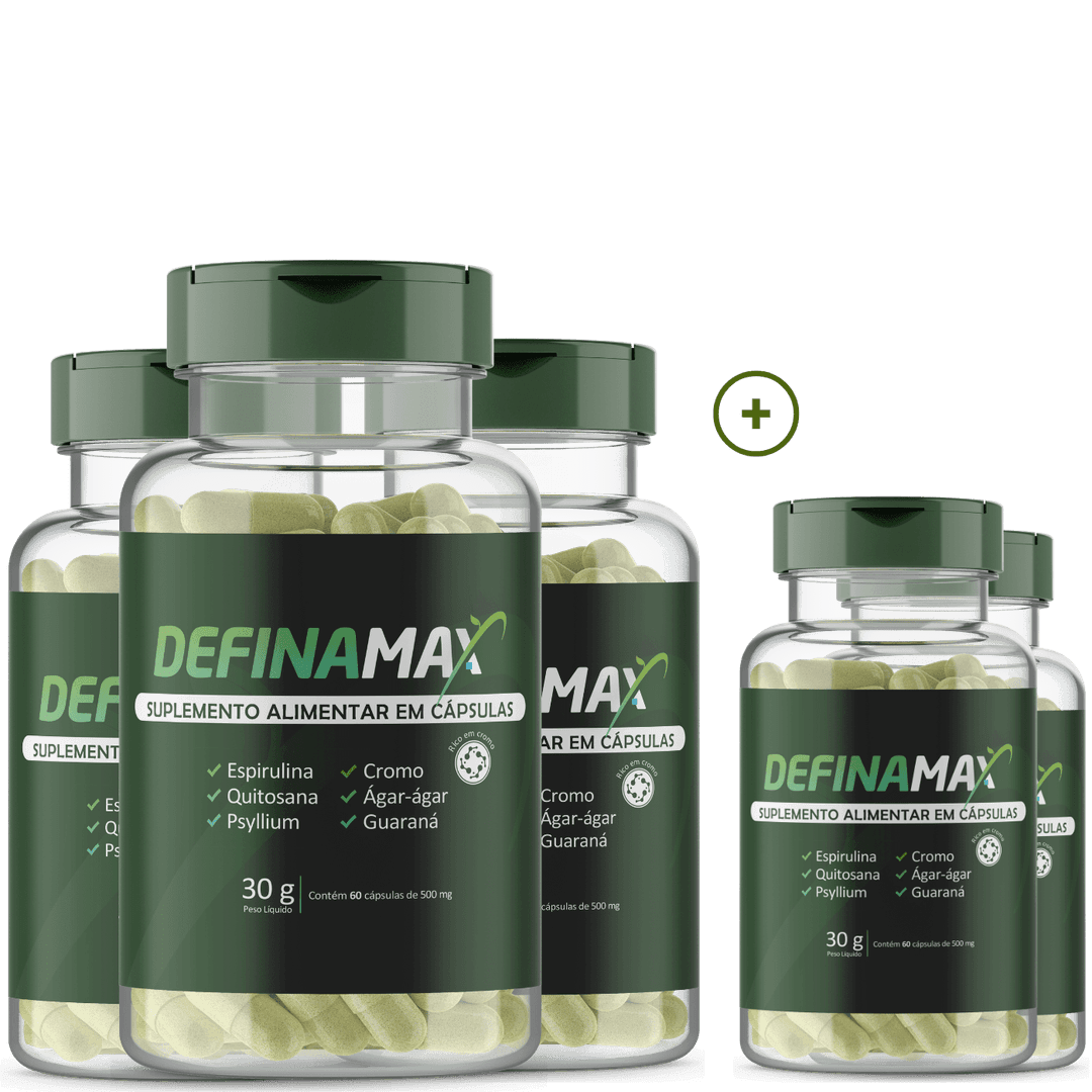 Definamax - Kit 5 Meses (5 Frascos)