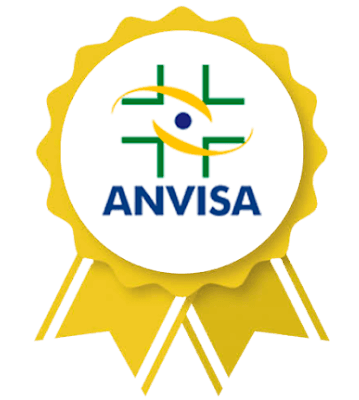 Selo de aprovação ANVISA para Definamax